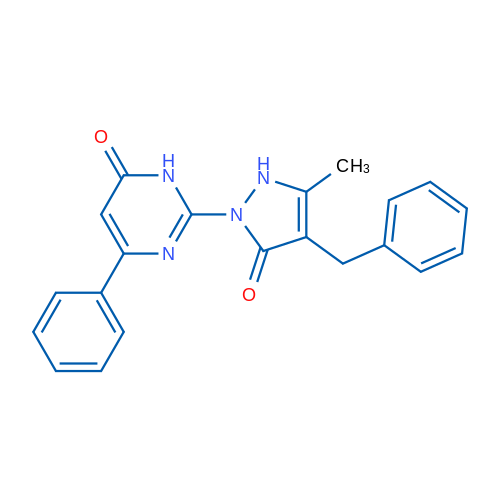 2-(4-Benzyl-3-methyl-5-oxo-2,5-dihydro-1H-pyrazol-1-yl)-6-phenyl-3,4-dihydropyrimidin-4-one 1g
