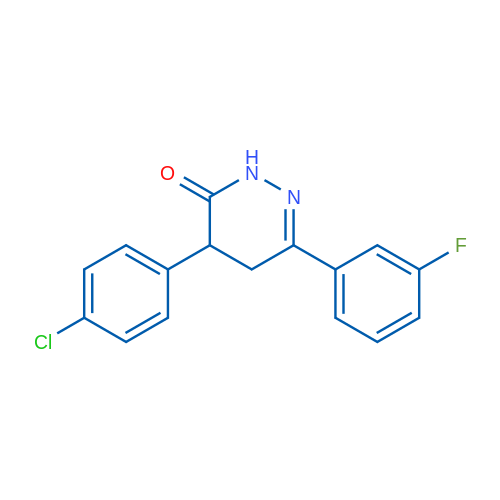 4-(4-Chlorophenyl)-6-(3-fluorophenyl)-2,3,4,5-tetrahydropyridazin-3-one 1g