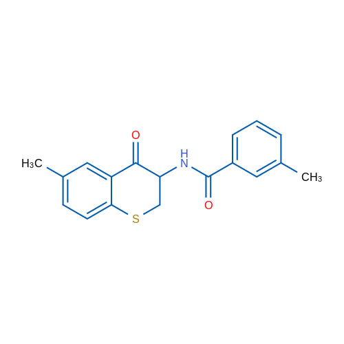 3-Methyl-N-(6-methyl-4-oxo-3,4-dihydro-2H-1-benzothiopyran-3-yl)benzamide 1g