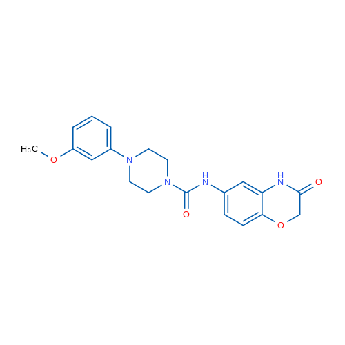 4-(3-Methoxyphenyl)-N-(3-oxo-3,4-dihydro-2H-1,4-benzoxazin-6-yl)piperazine-1-carboxamide 1g