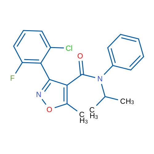 3-(2-Chloro-6-fluorophenyl)-5-methyl-N-phenyl-N-(propan-2-yl)-1,2-oxazole-4-carboxamide 1g