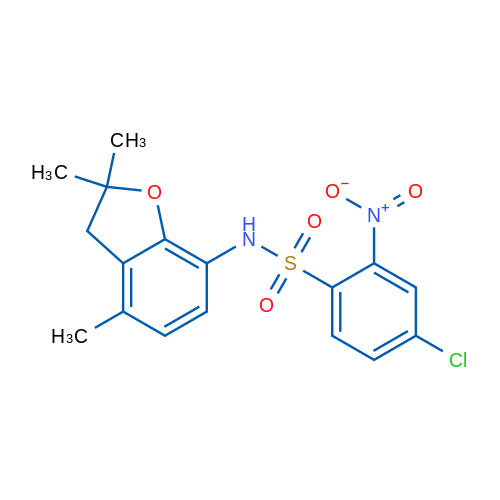 4-Chloro-2-nitro-N-(2,2,4-trimethyl-2,3-dihydro-1-benzofuran-7-yl)benzene-1-sulfonamide 1g