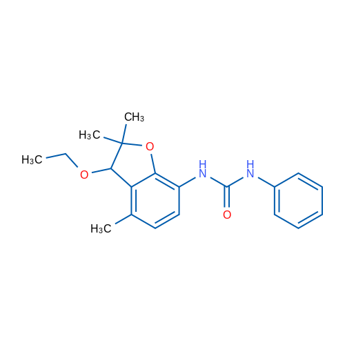3-(3-Ethoxy-2,2,4-trimethyl-2,3-dihydro-1-benzofuran-7-yl)-1-phenylurea 1g