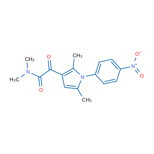 2-(2,5-Dimethyl-1-(4-nitrophenyl)-1H-pyrrol-3-yl)-N,N-dimethyl-2-oxoacetamide 1g
