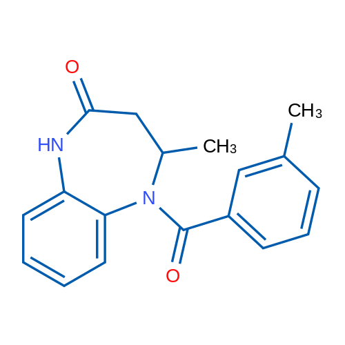4-Methyl-5-(3-methylbenzoyl)-2,3,4,5-tetrahydro-1H-1,5-benzodiazepin-2-one 1g