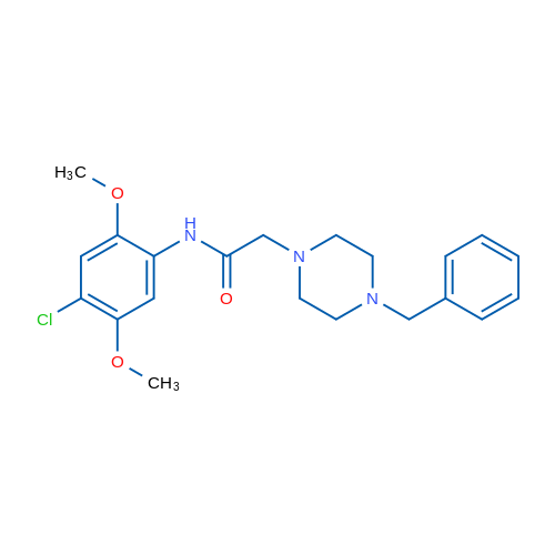 2-(4-Benzylpiperazin-1-yl)-N-(4-chloro-2,5-dimethoxyphenyl)acetamide 1g