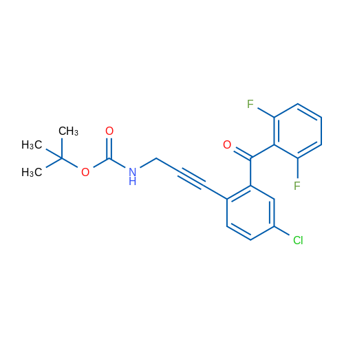tert-Butyl (3-(4-chloro-2-(2,6-difluorobenzoyl)phenyl)prop-2-yn-1-yl)carbamate 1g
