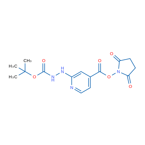 2,5-Dioxopyrrolidin-1-yl 2-(2-(tert-butoxycarbonyl)hydrazinyl)isonicotinate 1g