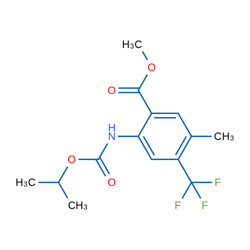 Methyl 2-((isopropoxycarbonyl)amino)-5-methyl-4-(trifluoromethyl)benzoate 1g