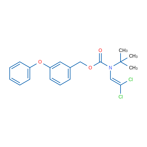 (3-Phenoxyphenyl)methyl N-tert-butyl-N-(2,2-dichloroethenyl)carbamate 1g