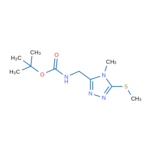 tert-Butyl ((4-methyl-5-(methylthio)-4H-1,2,4-triazol-3-yl)methyl)carbamate 1g