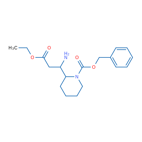 2-(1-Amino-2-ethoxycarbonylethyl)piperidine-1-carboxylic acid benzyl ester 1g