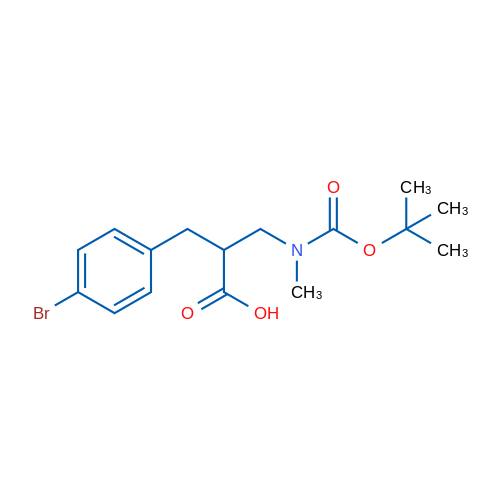 2-(4-Bromobenzyl)-3-((tert-butoxycarbonyl)(methyl)amino)propanoic acid 1g