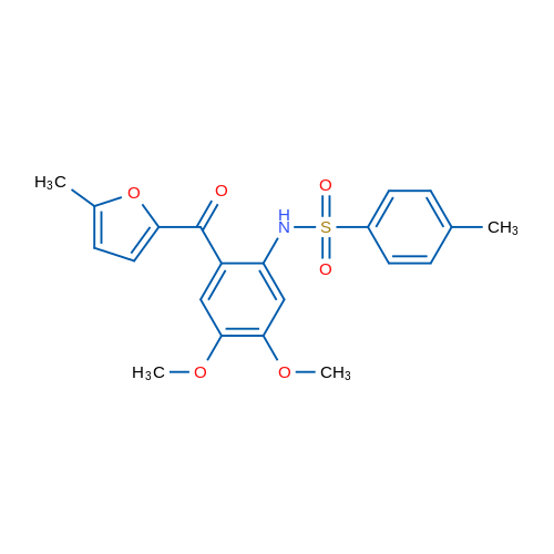N-(4,5-Dimethoxy-2-(5-methylfuran-2-carbonyl)phenyl)-4-methylbenzenesulfonamide 1g