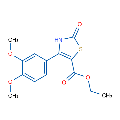 Ethyl 4-(3,4-dimethoxyphenyl)-2-oxo-2,3-dihydrothiazole-5-carboxylate 1g