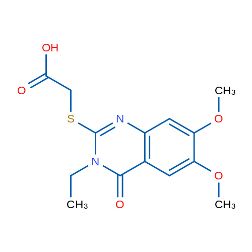 2-((3-Ethyl-6,7-dimethoxy-4-oxo-3,4-dihydroquinazolin-2-yl)thio)acetic acid 1g