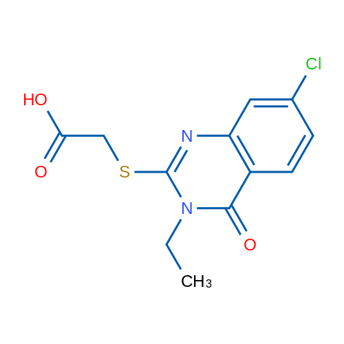 2-((7-Chloro-3-ethyl-4-oxo-3,4-dihydroquinazolin-2-yl)thio)acetic acid 1g