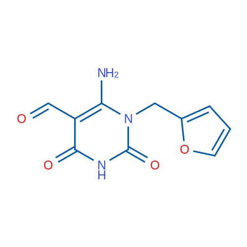 6-Amino-1-(Furan-2-ylmethyl)-2,4-dioxo-1,2,3,4-tetrahydropyrimidine-5-carbaldehyde 1g