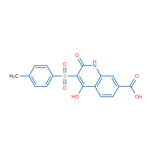 4-Hydroxy-3-(4-methylbenzenesulfonyl)-2-oxo-1,2-dihydroquinoline-7-carboxylic acid 1g