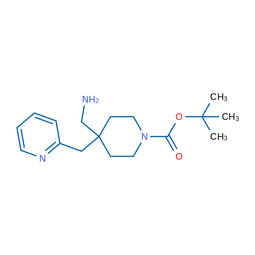 tert-Butyl 4-(aminomethyl)-4-(pyridin-2-ylmethyl)piperidine-1-carboxylate 1g