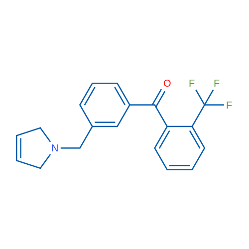 (3-((2,5-Dihydro-1H-pyrrol-1-yl)methyl)phenyl)(2-(trifluoromethyl)phenyl)methanone 1g