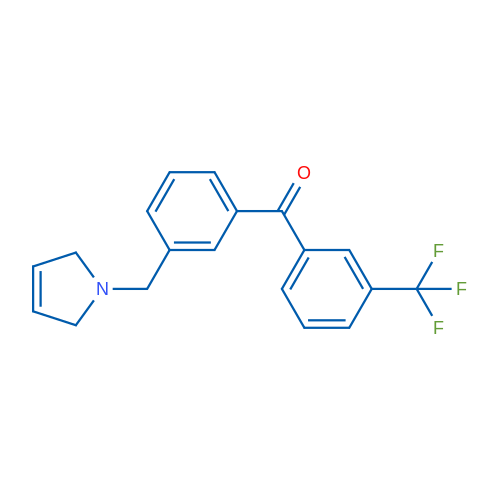 (3-((2,5-Dihydro-1H-pyrrol-1-yl)methyl)phenyl)(3-(trifluoromethyl)phenyl)methanone 1g