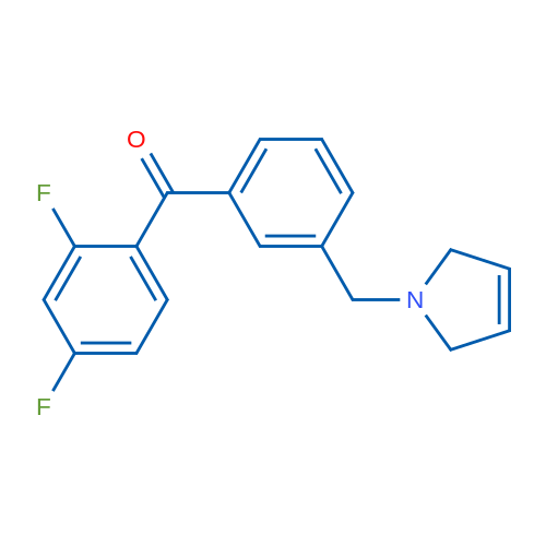 (2,4-Difluorophenyl)(3-((2,5-dihydro-1H-pyrrol-1-yl)methyl)phenyl)methanone 1g
