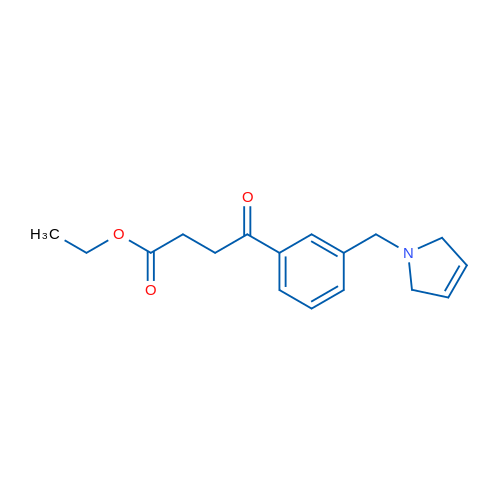 Ethyl 4-(3-((2,5-dihydro-1H-pyrrol-1-yl)methyl)phenyl)-4-oxobutanoate 1g