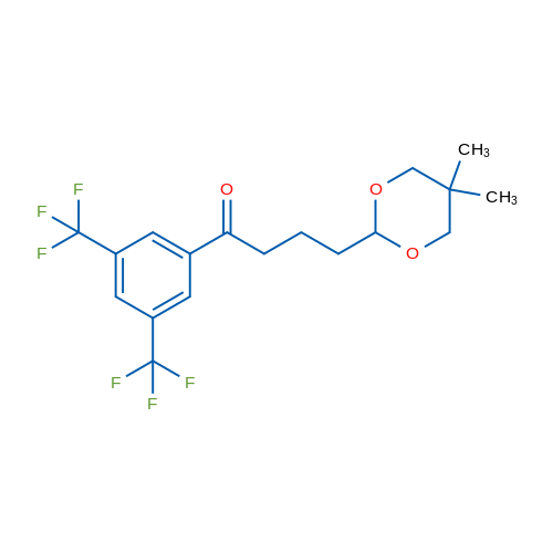 1-(3,5-Bis(trifluoromethyl)phenyl)-4-(5,5-dimethyl-1,3-dioxan-2-yl)butan-1-one 1g