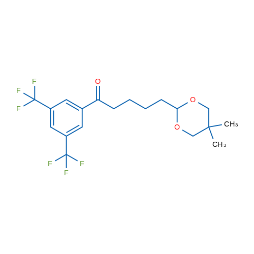 1-(3,5-Bis(trifluoromethyl)phenyl)-5-(5,5-dimethyl-1,3-dioxan-2-yl)pentan-1-one 1g