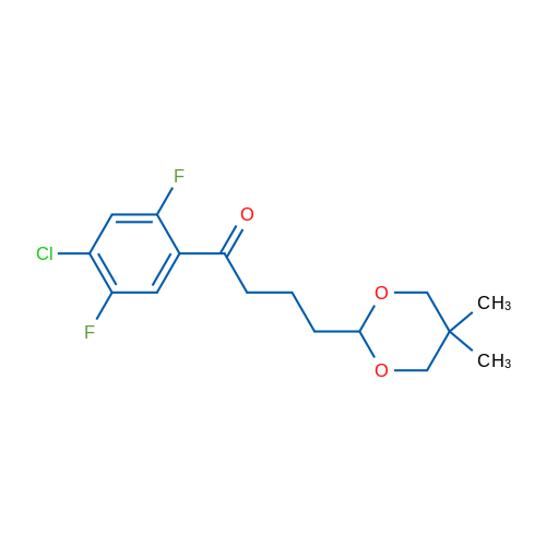 4'-Chloro-2',5'-difluoro-4-(5,5-dimethyl-1,3-dioxan-2-yl)butyrophenone 1g