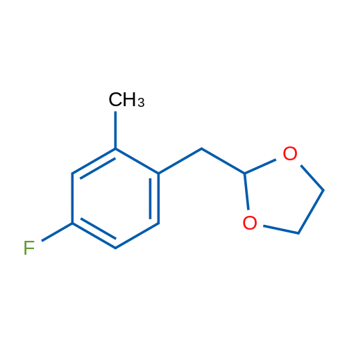 2-(4-Fluoro-2-methylbenzyl)-1,3-dioxolane 5g