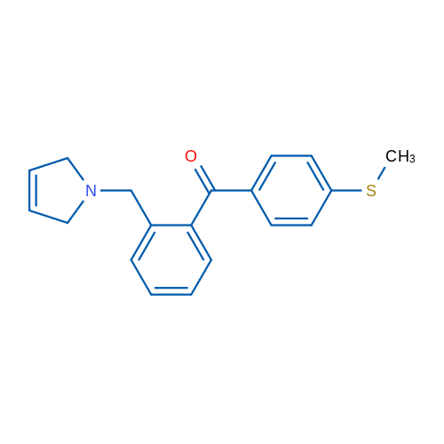 (2-((2,5-Dihydro-1H-pyrrol-1-yl)methyl)phenyl)(4-(methylthio)phenyl)methanone 1g