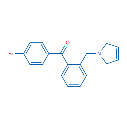 (4-Bromophenyl)(2-((2,5-dihydro-1H-pyrrol-1-yl)methyl)phenyl)methanone 1g