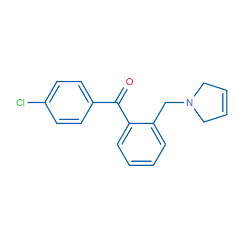 (4-Chlorophenyl)(2-((2,5-dihydro-1H-pyrrol-1-yl)methyl)phenyl)methanone 1g