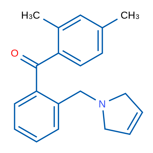 (2-((2,5-Dihydro-1H-pyrrol-1-yl)methyl)phenyl)(2,4-dimethylphenyl)methanone 1g