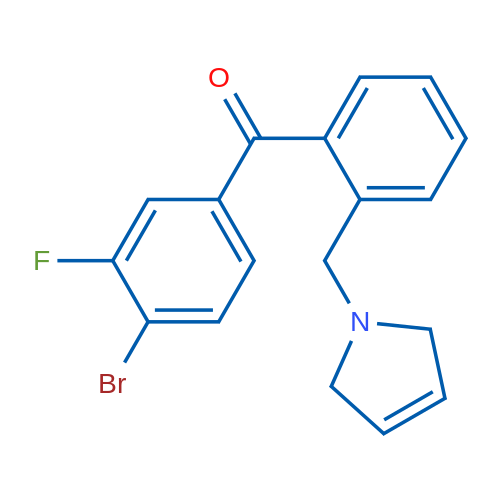 (4-Bromo-3-fluorophenyl)(2-((2,5-dihydro-1H-pyrrol-1-yl)methyl)phenyl)methanone 1g