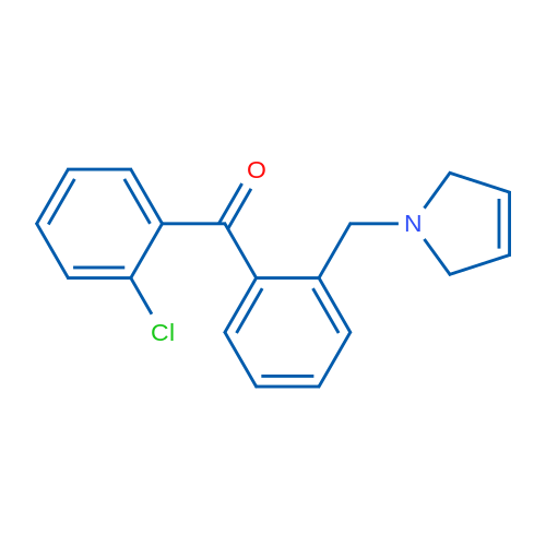 (2-Chlorophenyl)(2-((2,5-dihydro-1H-pyrrol-1-yl)methyl)phenyl)methanone 1g