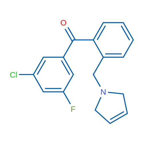 (3-Chloro-5-fluorophenyl)(2-((2,5-dihydro-1H-pyrrol-1-yl)methyl)phenyl)methanone 1g
