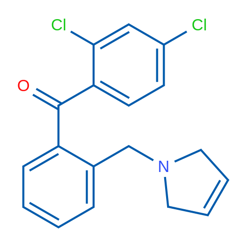 (2,4-Dichlorophenyl)(2-((2,5-dihydro-1H-pyrrol-1-yl)methyl)phenyl)methanone 1g