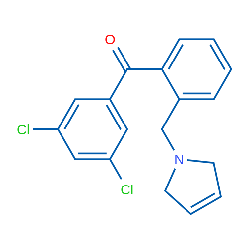 (3,5-Dichlorophenyl)(2-((2,5-dihydro-1H-pyrrol-1-yl)methyl)phenyl)methanone 1g