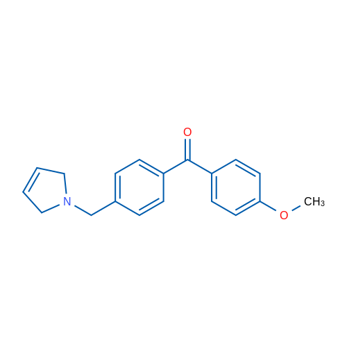 (4-((2,5-Dihydro-1H-pyrrol-1-yl)methyl)phenyl)(4-methoxyphenyl)methanone 1g