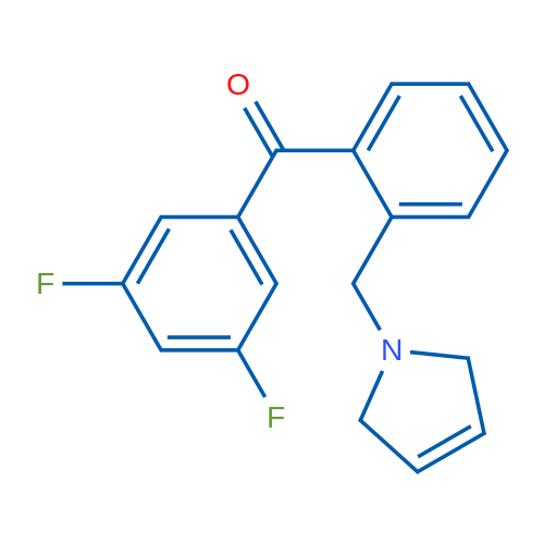 (3,5-Difluorophenyl)(2-((2,5-dihydro-1H-pyrrol-1-yl)methyl)phenyl)methanone 1g
