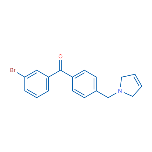 (3-Bromophenyl)(4-((2,5-dihydro-1H-pyrrol-1-yl)methyl)phenyl)methanone 1g