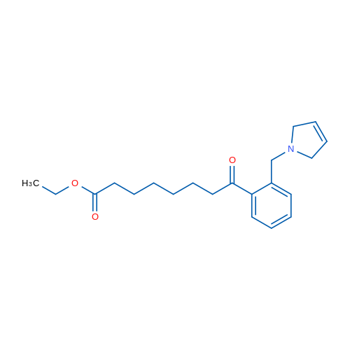 Ethyl 8-(2-((2,5-dihydro-1H-pyrrol-1-yl)methyl)phenyl)-8-oxooctanoate 1g