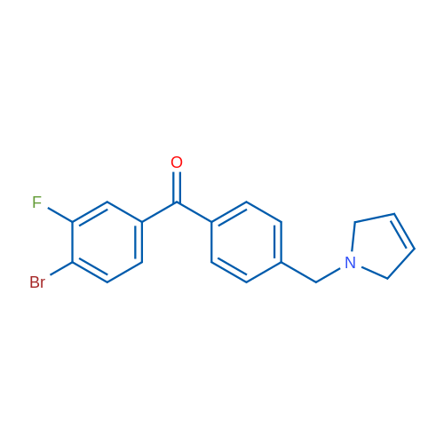 (4-Bromo-3-fluorophenyl)(4-((2,5-dihydro-1H-pyrrol-1-yl)methyl)phenyl)methanone 1g