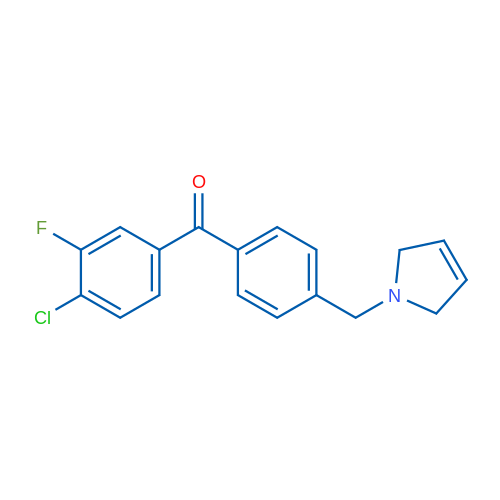 (4-Chloro-3-fluorophenyl)(4-((2,5-dihydro-1H-pyrrol-1-yl)methyl)phenyl)methanone 1g