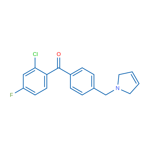 (2-Chloro-4-fluorophenyl)(4-((2,5-dihydro-1H-pyrrol-1-yl)methyl)phenyl)methanone 1g