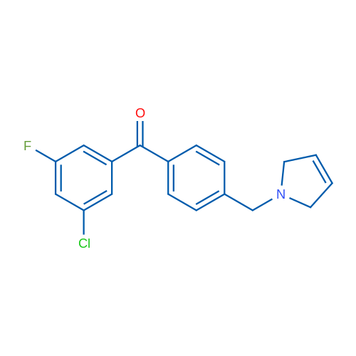 (3-Chloro-5-fluorophenyl)(4-((2,5-dihydro-1H-pyrrol-1-yl)methyl)phenyl)methanone 1g