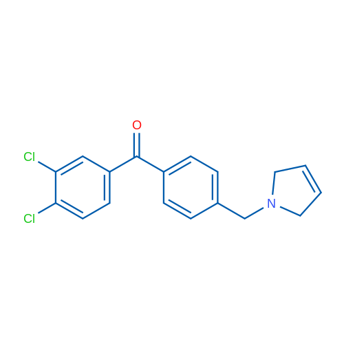 (3,4-Dichlorophenyl)(4-((2,5-dihydro-1H-pyrrol-1-yl)methyl)phenyl)methanone 1g